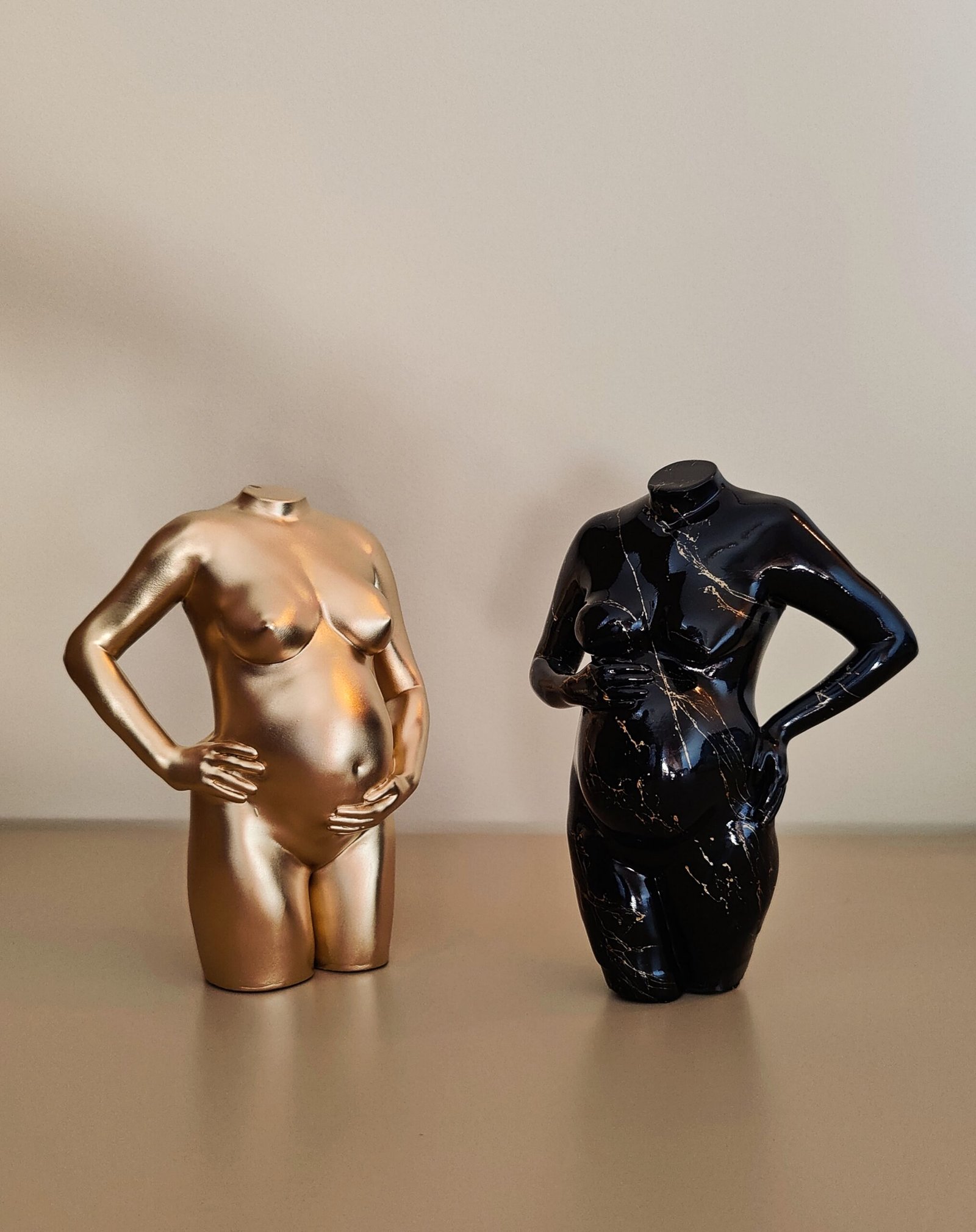 Zwangerschapsbeeldje Metallic Shape - Marble Shape - Marmer - 3D - Brons - Goud - Limburg - Brabant - Buik - Zwanger